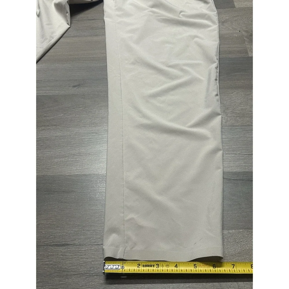 Athleta Skyline Pant II Womens 12T Brownstone Beige Lightweight Belted - Picture 13 of 13